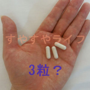 グッドナイト27000の1日摂取量は3粒でOK?